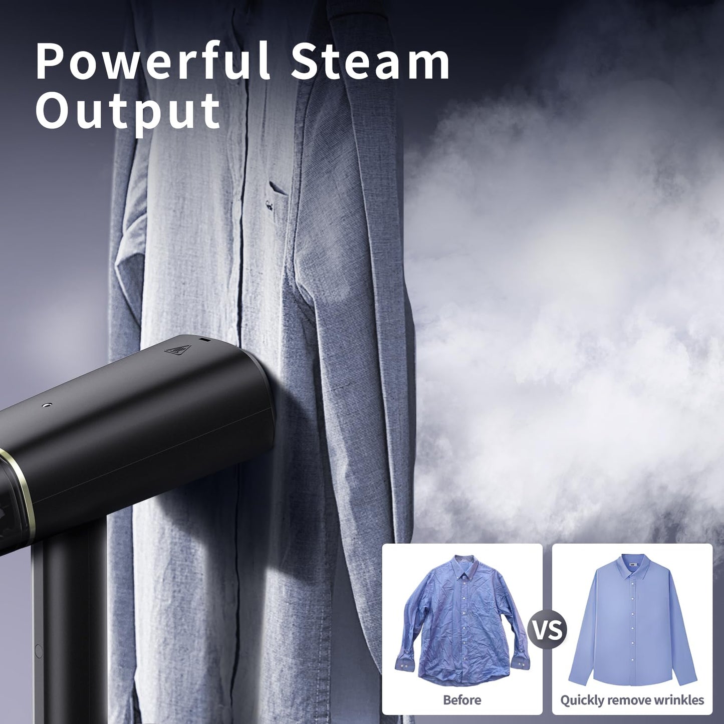 ANGILALA Steamer for Clothes, 100-250V Dual Voltage Travel Steamer for Clothes Portable, Travel Size Garment Steamer & Iron 2 In 1, Europe Travel Essentials for Women