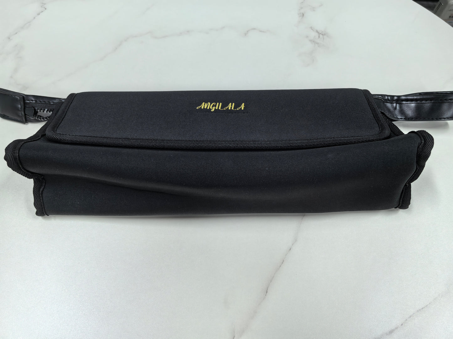 ANGJILALA Cosmetic Bags, Hair Tools Travel Bag, Portable Organizer, Color Black