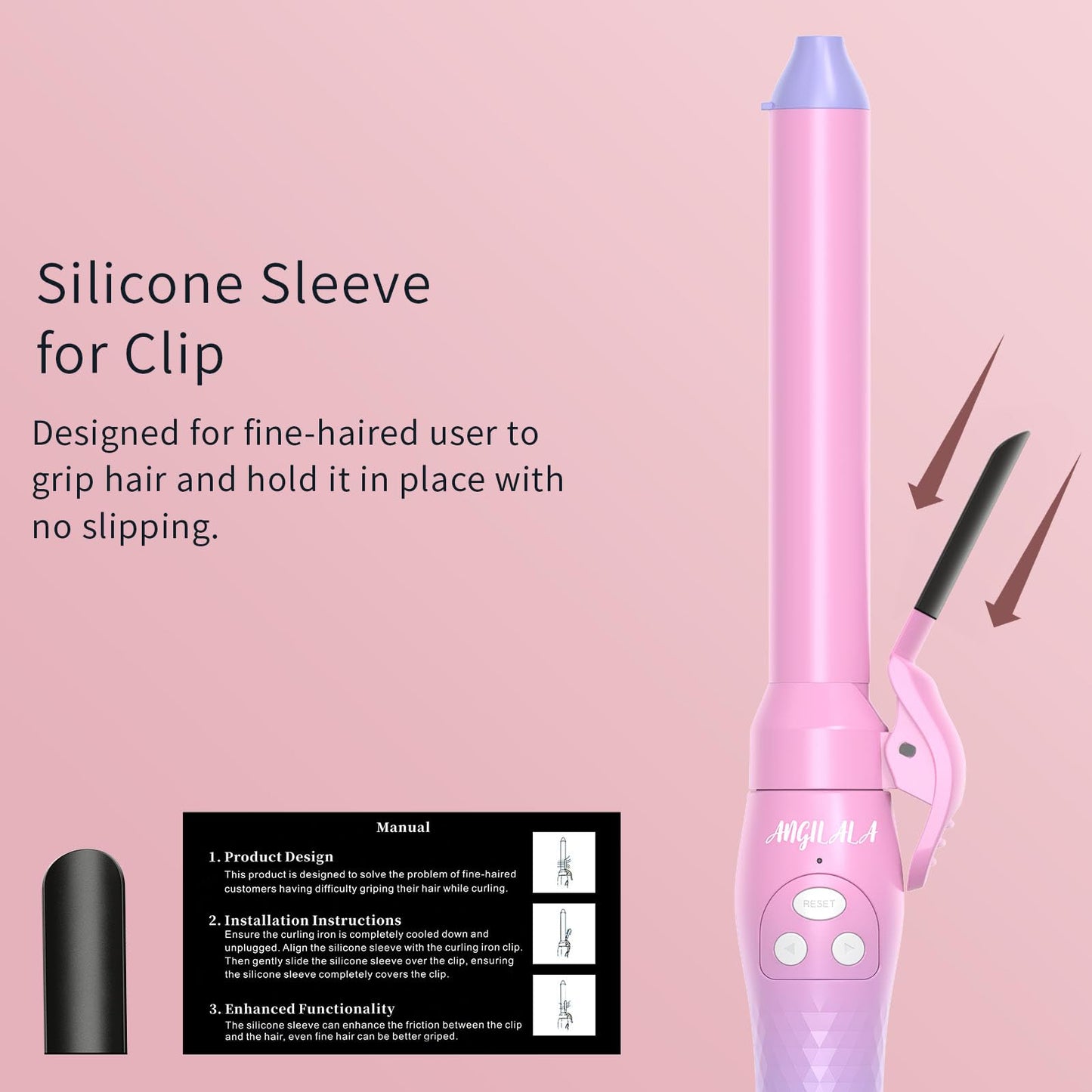 Rotating Curling Iron, Hair Curler Automatic Rotating, Risadora de Pelo Giratoria, Easiest Curling Iron for Beginners, Best Curling Iron for Thin Fine Hair