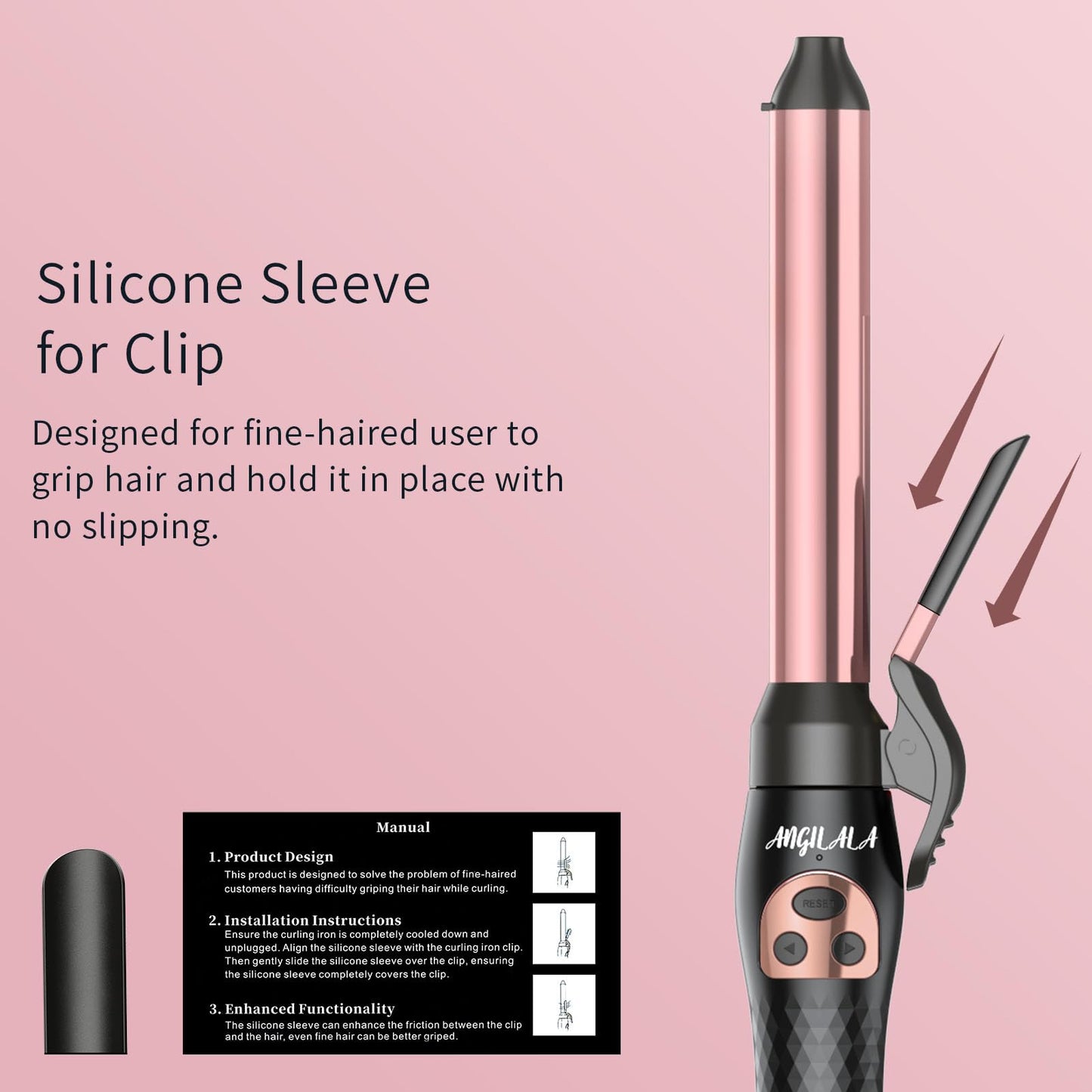 Rotating Curling Iron, Hair Curler Automatic Rotating, Risadora de Pelo Giratoria, Easiest Curling Iron for Beginners, Best Curling Iron for Thin Fine Hair