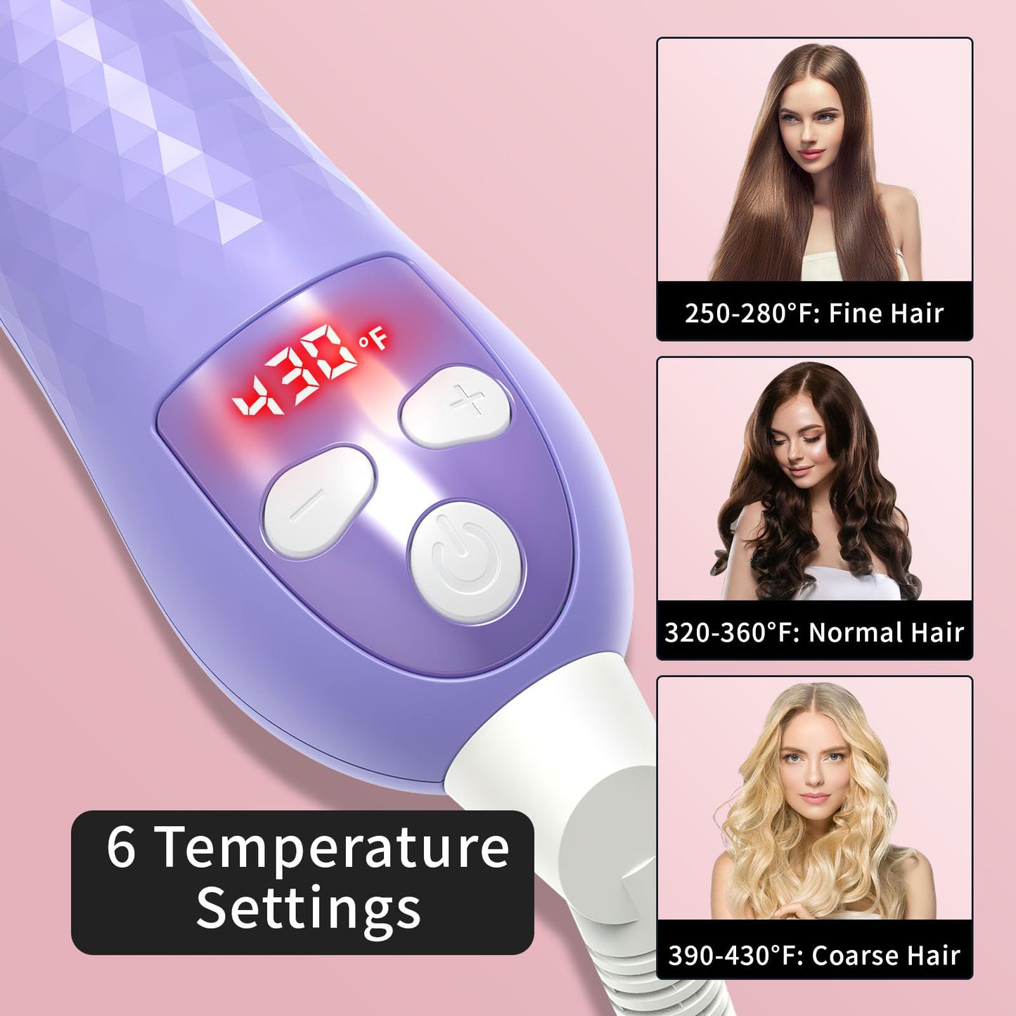 Rotating Curling Iron, Hair Curler Automatic Rotating, Risadora de Pelo Giratoria, Easiest Curling Iron for Beginners, Best Curling Iron for Thin Fine Hair