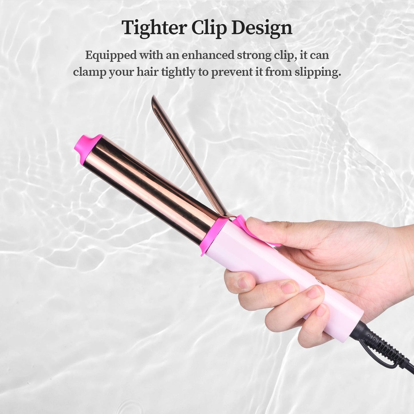 Travel Curling Iron with Storage Bag, Mini Curling Iron for Short Hair, Temp Control Mini Hair Curler with Dual Voltage, 3 Adjustable Temperatures, Europe Travel Essentials for Women