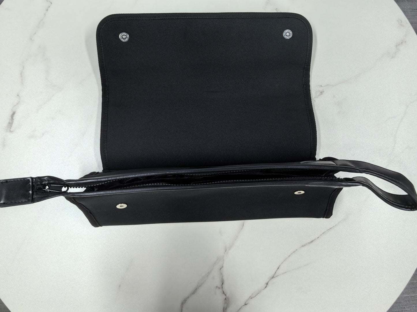 ANGJILALA Cosmetic Bags, Hair Tools Travel Bag, Portable Organizer, Color Black